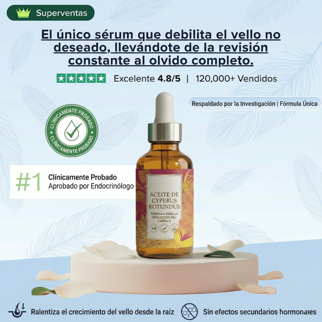 Musta Serum — Aceite Inhibidor de Vello · Cyperus Rotundus 30ml