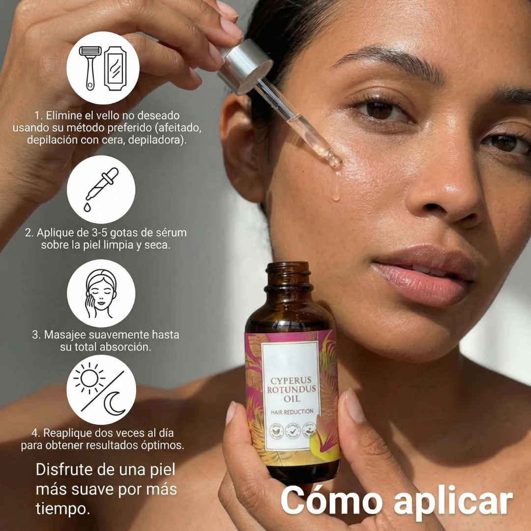 Musta Serum — Aceite Inhibidor de Vello · Cyperus Rotundus 30ml