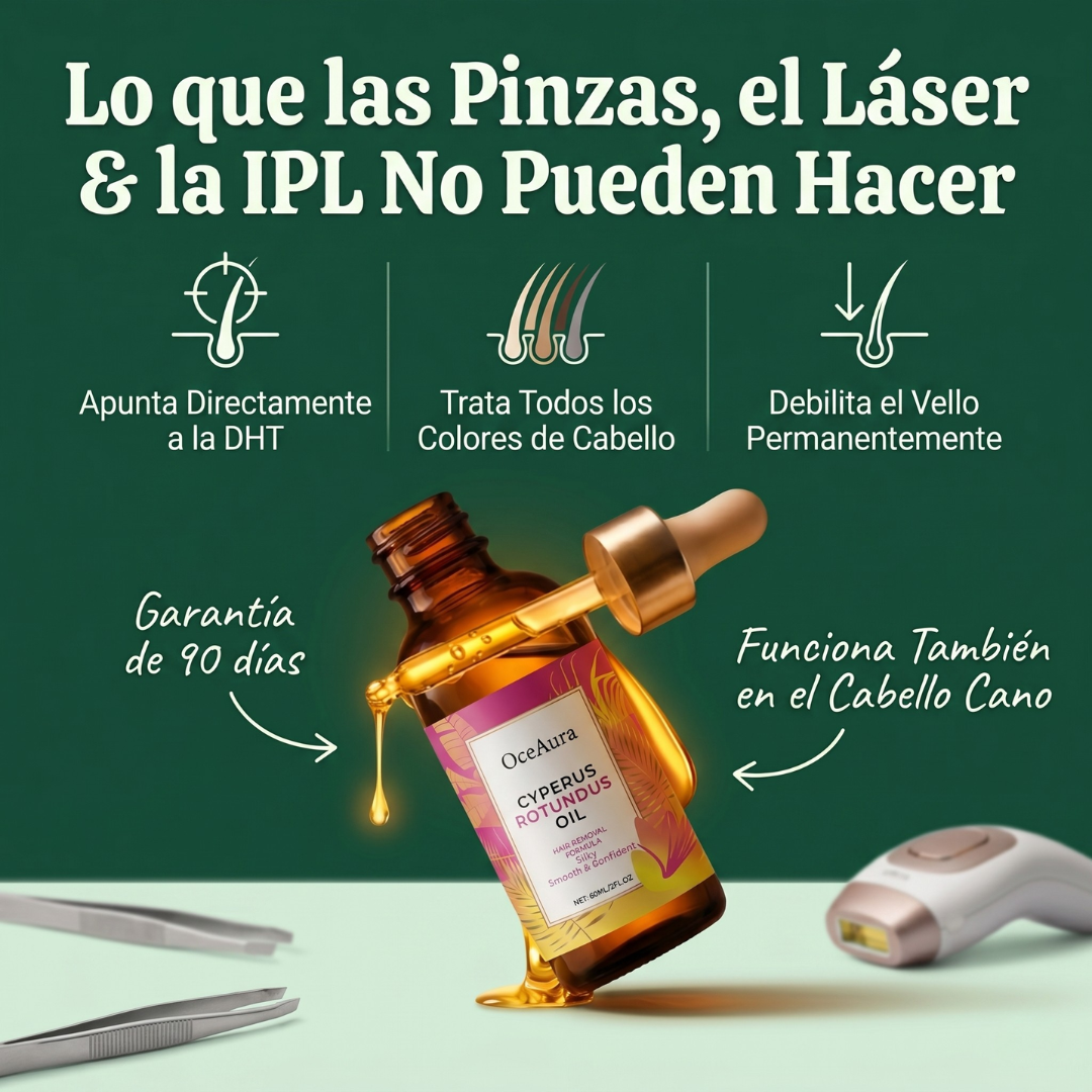Musta Serum — Aceite Inhibidor de Vello · Cyperus Rotundus 30ml
