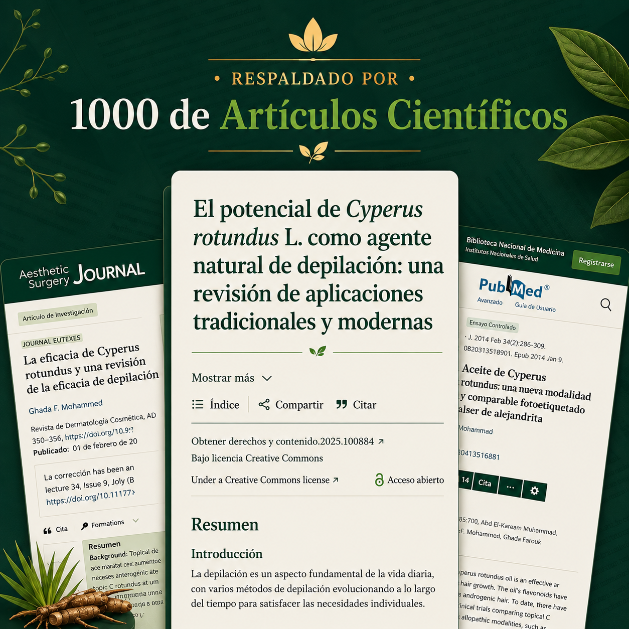 Musta Serum — Aceite Inhibidor de Vello · Cyperus Rotundus 30ml