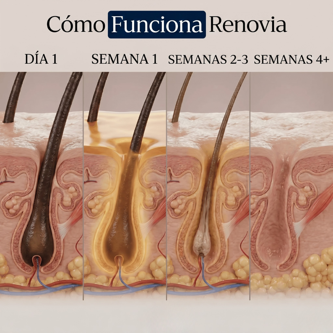 Vello más fino desde la semana 2